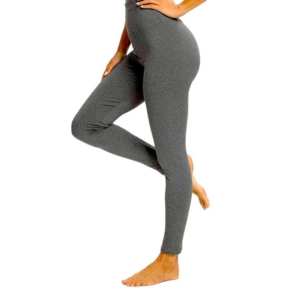 GAYHAY High Waisted Workout Yoga Pants Leggings Gray Size Medium